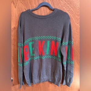 NWT‎ IML Black Be Kind  holiday/christmas  Sweater size Xl